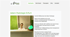 Desktop Screenshot of podologie-erfurt.com