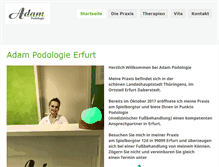 Tablet Screenshot of podologie-erfurt.com
